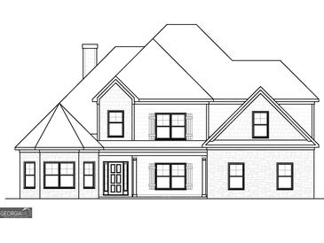 Charming two-story home with a stone and shingle facade and a welcoming front porch at 6025 Old Timber Trl # 11, Douglasville, GA 30135