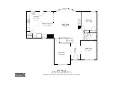 Two-story home floor plan, showcasing main and upper levels at 916 Dexter Dr, Stockbridge, GA 30281