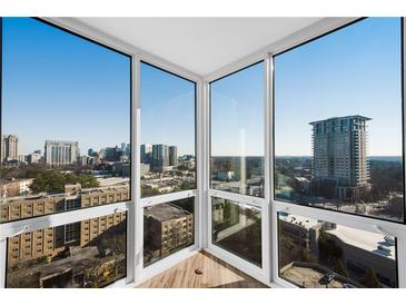 Stunning city skyline view from large windows at 2870 Pharr Court South Nw # 2002, Atlanta, GA 30305