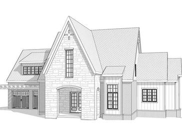 Two-story home with stone accents, a gabled roof, and a three-car garage at 4408 Lakeview Ct, Acworth, GA 30101