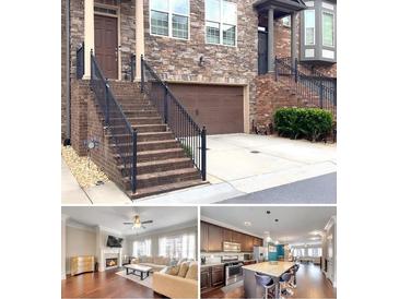 Brick townhome with attached garage and steps leading to the front entrance at 1105 Willow Field Se Dr # 18, Marietta, GA 30067