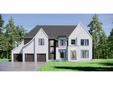 Stunning two-story home with a three-car garage and modern design at 816 Hillwood Dr, Marietta, GA 30068