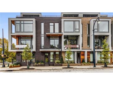 Modern townhouses with sleek design, large windows, and private balconies at 105 Georgia Se Ave # 4, Atlanta, GA 30312
