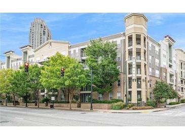 Modern apartment building with landscaped grounds at 390 17Th Street # 2002, Atlanta, GA 30363