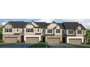 New townhome community with inviting exteriors and attached garages at 2476 Bayberry St, Acworth, GA 30101