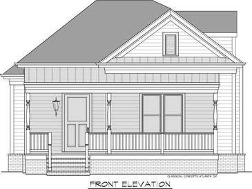 Craftsman style home with front porch and brick details at 214 Estoria Se St, Atlanta, GA 30316