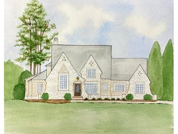 Elegant two-story home with stone accents and landscaping at 106 Laurel Brook Ln, Canton, GA 30115