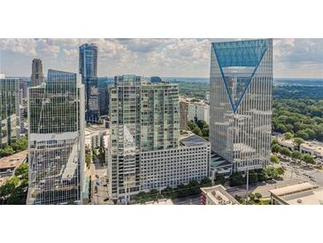 Aerial view of a modern highrise building in a city setting at 3325 Piedmont Ne Rd # 2904, Atlanta, GA 30305