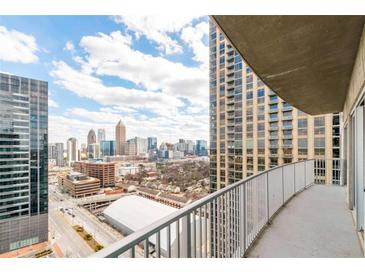 Spacious balcony with city views at 361 17Th St # 2001, Atlanta, GA 30363
