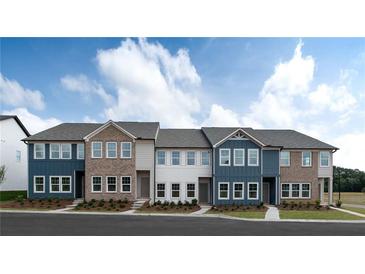 New townhouses with brick and siding exteriors at 2116 Stillhaven Pl, Douglasville, GA 30135