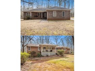 Charming single-story brick home with a covered front porch and well-maintained lawn at 490 Dorsey Road Rd, Hampton, GA 30228