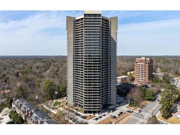 Stunning high-rise condominium building with beautiful surrounding landscape and city views at 2660 Peachtree Nw Rd # 25H, Atlanta, GA 30305