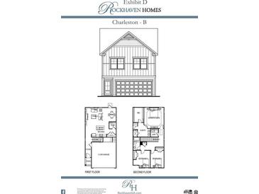 Floor plan featuring a spacious layout with a kitchen, living room, garage, bedrooms and owner's suite at 1246 Riverstone Rd, Jonesboro, GA 30238