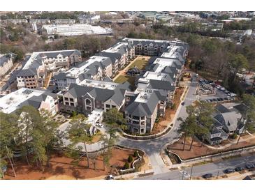 Beautiful aerial view of a multi-Gathering complex featuring manicured grounds and elegant architecture at 229 Peachtree Hills Ave # 124, Atlanta, GA 30305