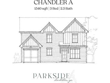 Rendering of a 3 bed, 2.5 bath house with a garage and two stories at 3810 Cottage Cir, Clarkston, GA 30021