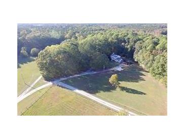 Sprawling property surrounded by lush trees and large open fields at 4424 Lower Fayetteville Rd, Sharpsburg, GA 30277