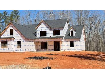 New home with gray roof and white walls, unfinished construction at 4850 Cool Springs Rd, Winston, GA 30187
