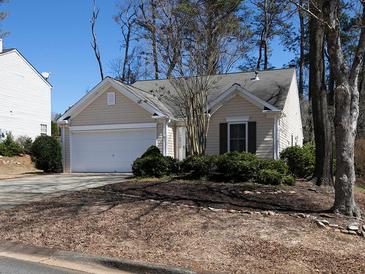 Charming single-story home featuring a one-car garage and well-maintained landscaping at 509 Carrington Ct, Canton, GA 30115