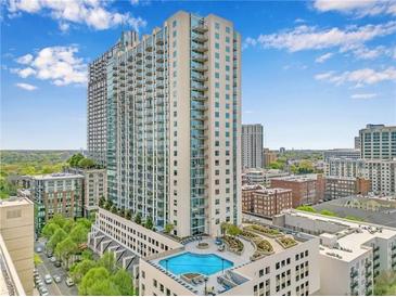 Luxury high rise condo with rooftop pool, beautiful views, and modern architecture at 860 Peachtree Ne St # 1511, Atlanta, GA 30308