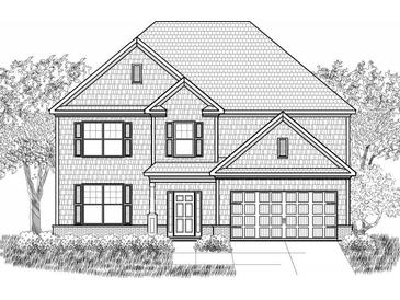 Charming two-story house with symmetrical design, covered entry, and attached two-car garage at 3710 Near Star Ln, Cumming, GA 30028