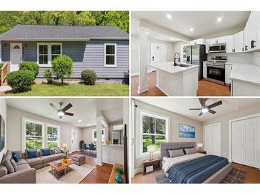 Charming one-story home with a well-maintained front yard and light gray siding at 2081 Verbena Nw St, Atlanta, GA 30314