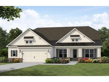 Charming single-Gathering home with a welcoming front porch and a two-car garage at 555 Southland Cir, Canton, GA 30115