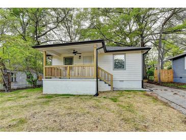 Charming single-story home featuring a covered porch and updated siding at 538 Center Hill Nw Ave, Atlanta, GA 30318