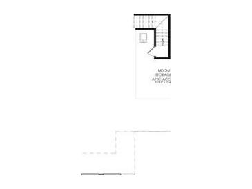 Close up of the attic layout with storage shown on this home's floor plan at 76 English Barn Way, Hiram, GA 30141