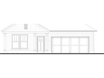 Charming single-story home featuring a symmetrical facade, complemented by a two-car garage and classic architectural details at 34 English Barn Way, Hiram, GA 30141