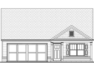 Charming home featuring a garage, entry door, and large window showcasing the home's simple yet elegant design at 1363 Cedarcrest Blvd, Acworth, GA 30101