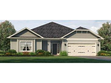 Charming single-story home with neat lawn, neutral siding, dark roof, and attached garage at 255 Eason St, Bowdon, GA 30108