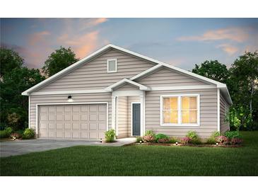 Charming single-story home with a well-manicured lawn, attached garage, and inviting front entrance at 3178 Birdsong Ave, Covington, GA 30016