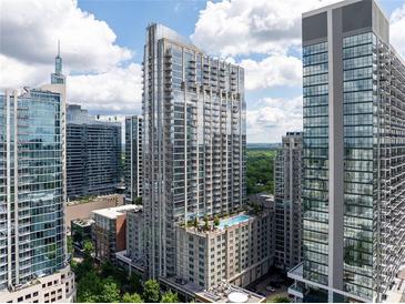 Stunning aerial view of high-rise condos boasting luxurious amenities and a modern design at 855 Peachtree Ne St # 2203, Atlanta, GA 30308
