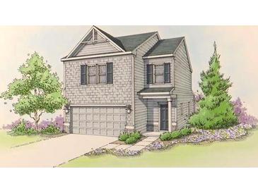 Charming two-story home featuring a craftsman-style exterior and a well-manicured front yard at 2623 Jordan Ln, Lithia Springs, GA 30122