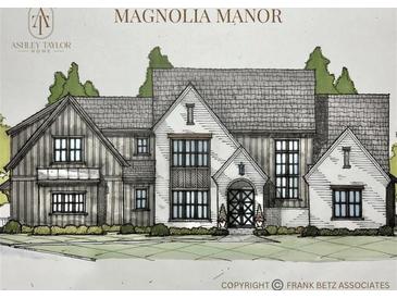 Magnolia Manor exterior elevation featuring a modern farmhouse style with detailed architectural elements at 6428 East Cherokee Dr, Canton, GA 30115