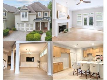 Property collage featuring the home's exterior, living room, dining room, and kitchen at 4230 Glen Vista Ct, Duluth, GA 30097