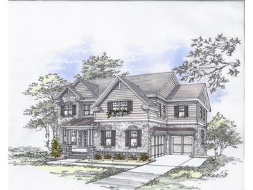 Charming two-story home features brick facade, shuttered windows and attached garage at 333 Mont Harmony Sw Rd, Powder Springs, GA 30127