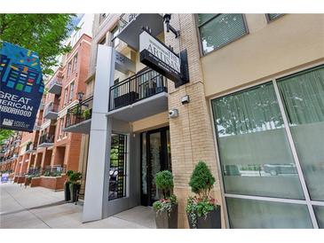 Attractive entrance to residential building, 
