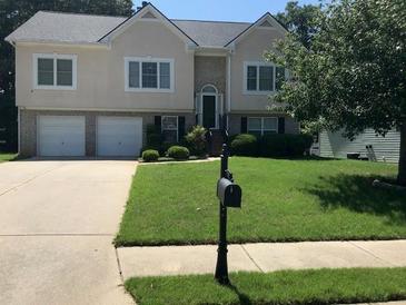 Traditional two-story home with a well-manicured front yard and a two-car garage at 318 Summit View Dr, Mcdonough, GA 30253