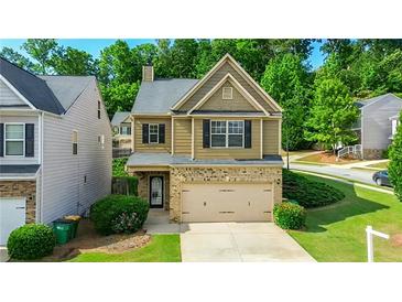Charming two-story home with well-maintained lawn and inviting curb appeal at 315 Lakeside Ln, Woodstock, GA 30188