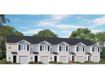 Charming townhomes with black shutters, grey siding, and a well-maintained lawn at 2804 Georgia Aster Way Nw, Atlanta, GA 30318