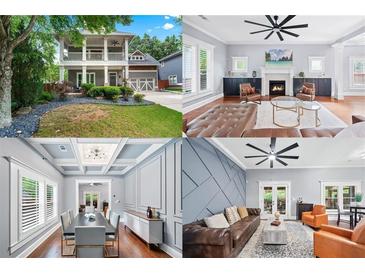Lovely exterior shot displaying the home's architecture, yard, and interiors at 2412 Boulder Se Rd, Atlanta, GA 30316