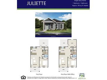 Charming single-story home with a welcoming front porch and well-maintained landscaping at 140 Bartow Street, Lot #4, Fayetteville, GA 30214