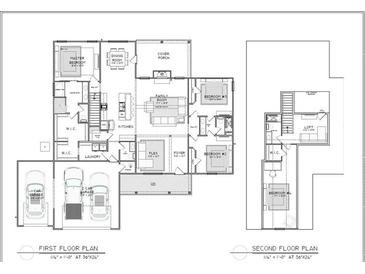 Detailed floor plan showcasing the layout of the two-story home with labeled rooms and dimensions at 354 Spruill Bridge Rd, Temple, GA 30179