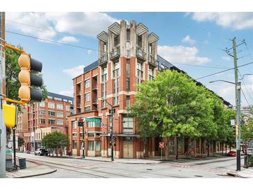 Beautiful building exterior with industrial architectural features and street view in Atlanta at 171 Auburn Ne Ave # 210, Atlanta, GA 30303