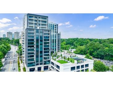 Modern high-rise building with stunning city views and upscale amenities at 2425 Peachtree Rd # 1806, Atlanta, GA 30305