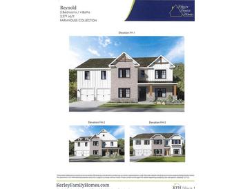 Charming two-story home with vertical siding, brick facade, and welcoming front porch at 4672 Cooling Water Cir, Powder Springs, GA 30127