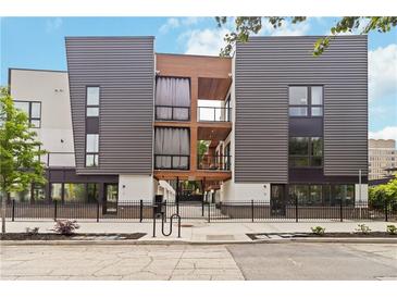 Contemporary home with modern design elements and metal exterior at 367 Parkway Ne Dr # 7, Atlanta, GA 30312