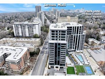 Luxury high-rise condo with rooftop pool, tennis court, and stunning city views of Lenox Mall in Buckhead Atlanta at 2479 Peachtree Road Northeast Ne Rd # 402, Atlanta, GA 30305
