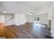 The open-concept living room features a fireplace and access to the backyard at 225 Woodfield Ct, Mcdonough, GA 30253
